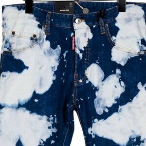 DSQUARED2 runway skinny bleached blue denim jeans